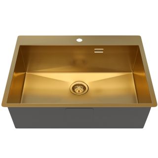 Мойка кухонная Reflexion Iseo 65-GD RX2265GD брашированное золото